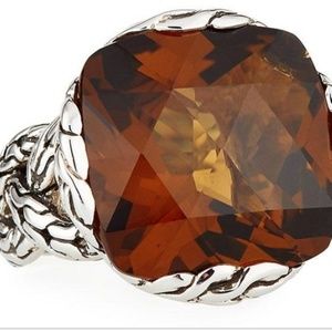 John Hardy Classic Chain Large Cognac Ring